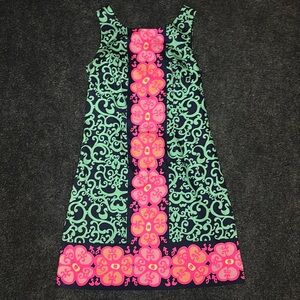 Lilly Pulitzer Delia Women's Fountain Hopping Mini Shift Dress Size 2